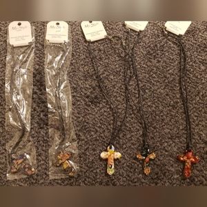 Cross Glass Necklaces